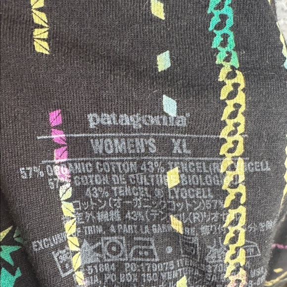 Patagonia Black Dress with Pink, Green, and Yellow Accents - Picture 2 of 3